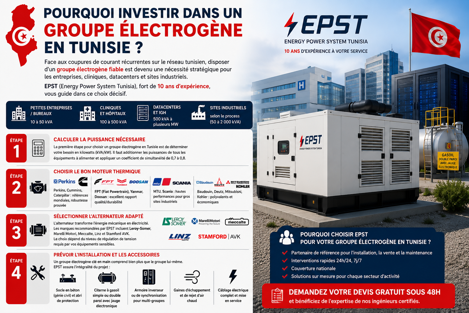 groupe électrogène Tunisie