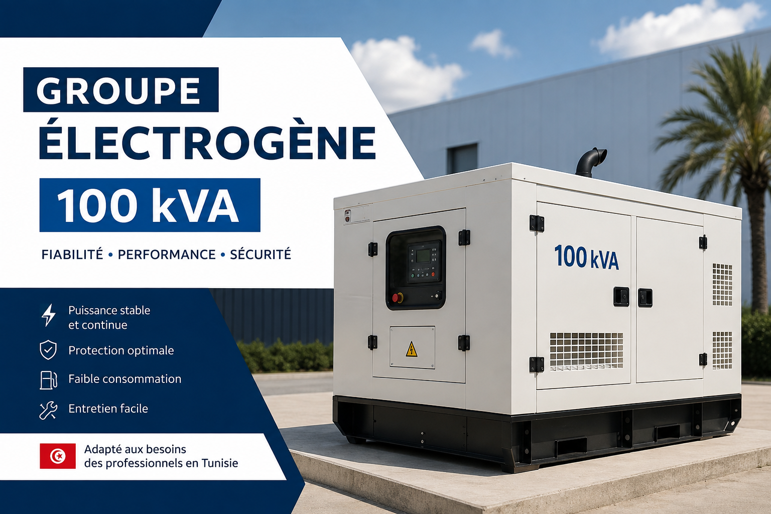 groupe électrogène 100 kVA Tunisie